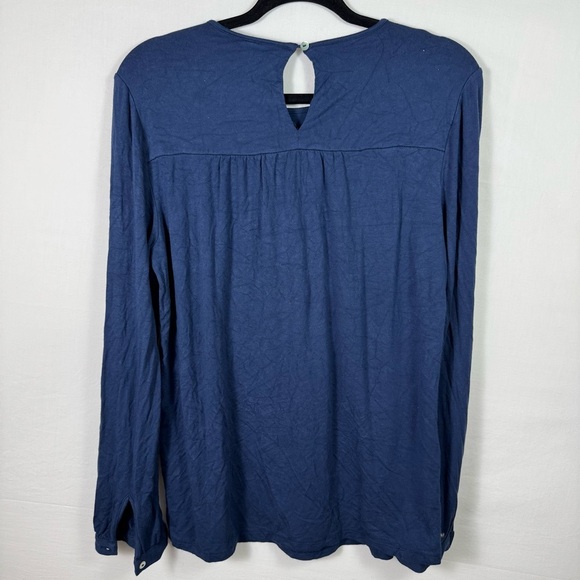Daniel Rainn Blue Long Sleeve Blouse Womens Size M - Picture 2 of 5